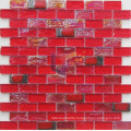 Red Iridescent Crystal Mosaic Tile (CFR685)